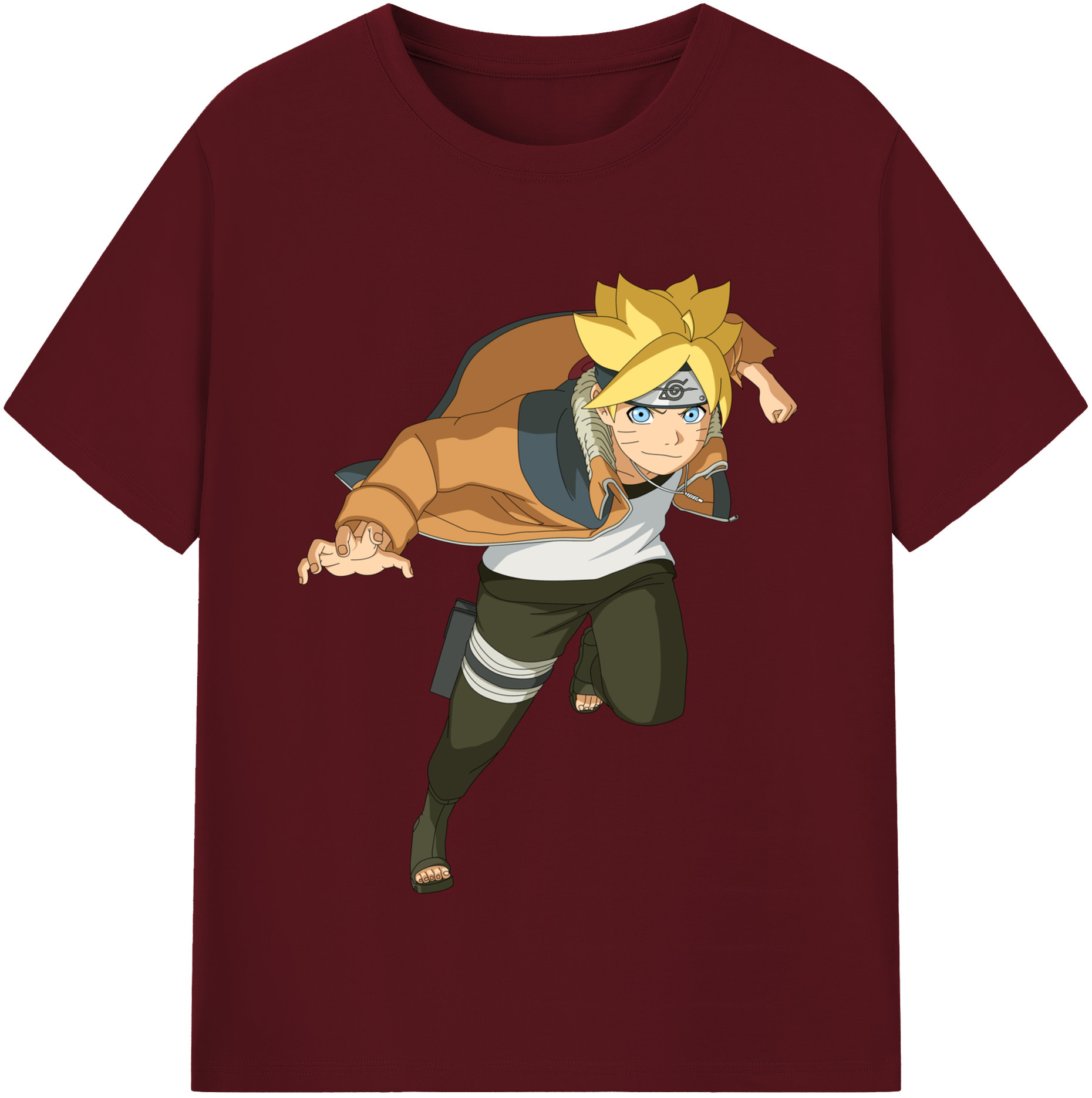 （画像用） NARUTO -ナルト- うずまき ナルト Uzumaki Naruto 綿100％半袖Tシャツ（フロントプリント）